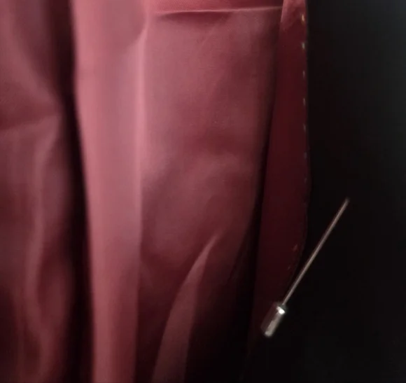 Platini Elegant Red and Black Men's Jacquard Blazer Sz.XL
